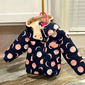 Patagonia Kids Jacket - Navy and Pink Moon Design